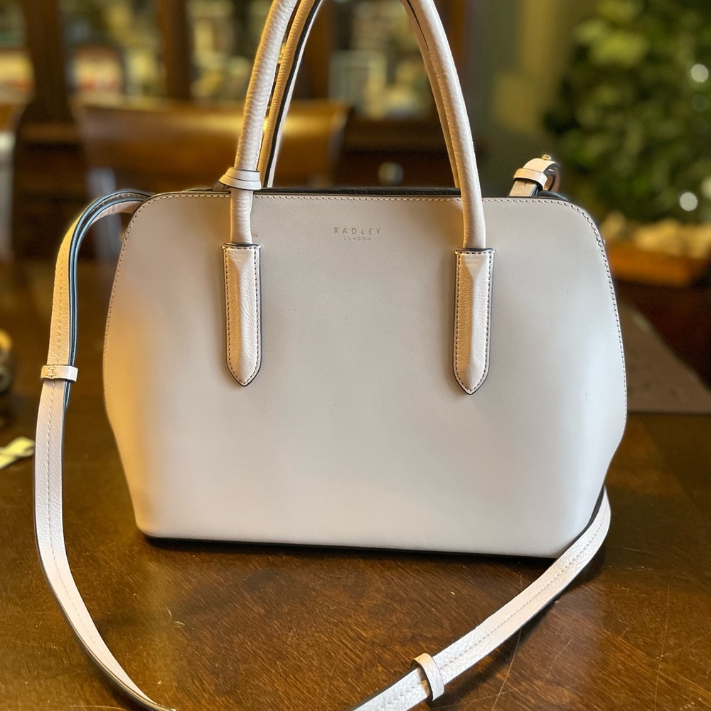 Radley London Blush/Light Pink leather bag with crossbody strap
